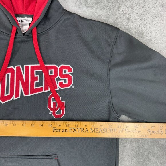 University of Oklahoma Sooners Hoodie Pullover Sweatshirt Y2K Retro Sportswear L - Picture 7 of 8